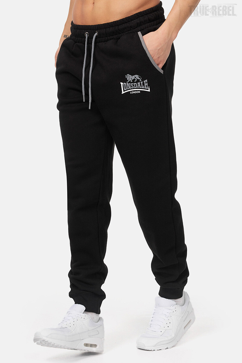 Lonsdale Two Tones Jogging Pants Black