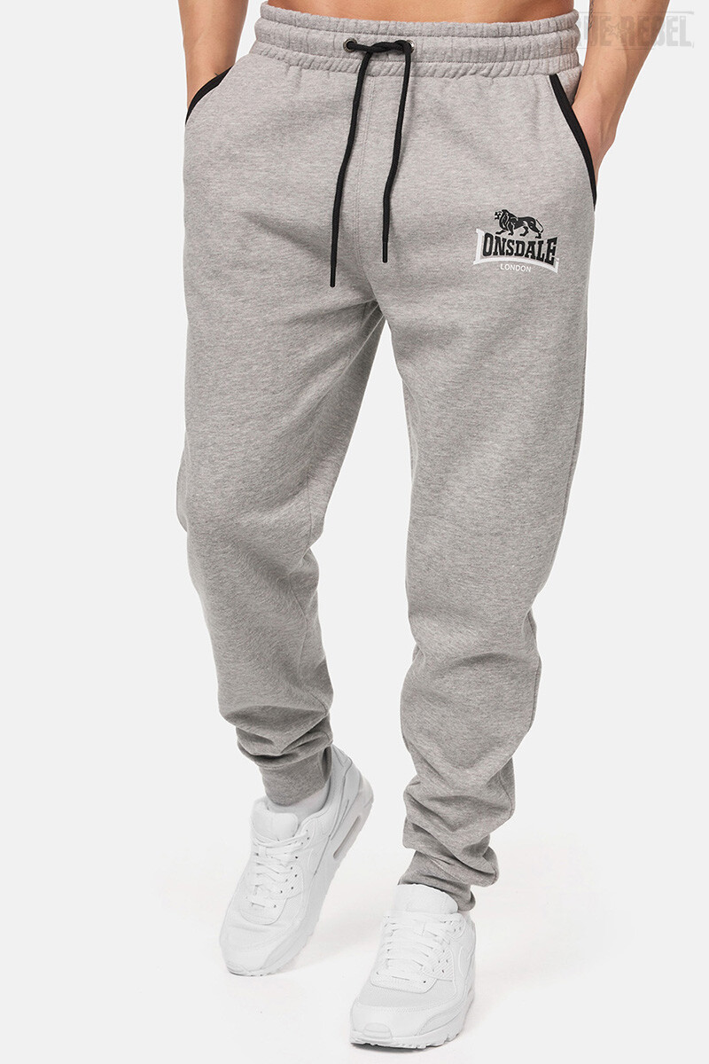 Lonsdale Jogging Pants Two Tones Marl Grey