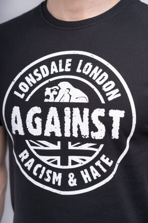 Lonsdale Against Racism T-Shirt Black