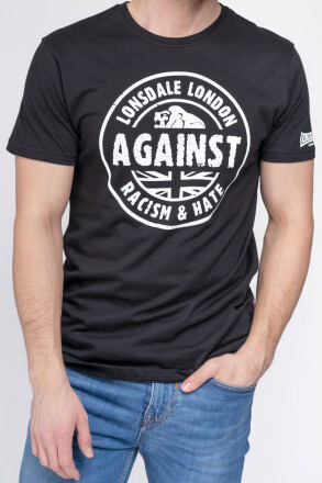 Lonsdale T-Shirt Against Racism Regular Fit Black