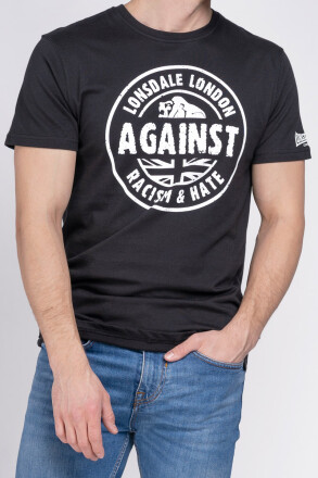 Lonsdale T-Shirt Against Racism Regular Fit Black