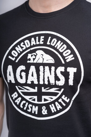 Lonsdale T-Shirt Against Racism Regular Fit Black
