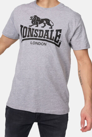 Lonsdale T-Shirt Logo Regular Fit Marl Grey