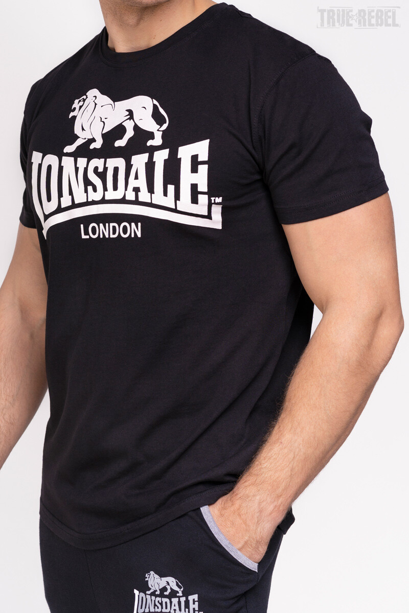 Lonsdale Logo T-Shirt Black