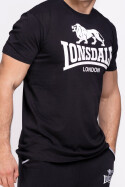 Lonsdale T-Shirt Logo Regular Fit Black 2XL