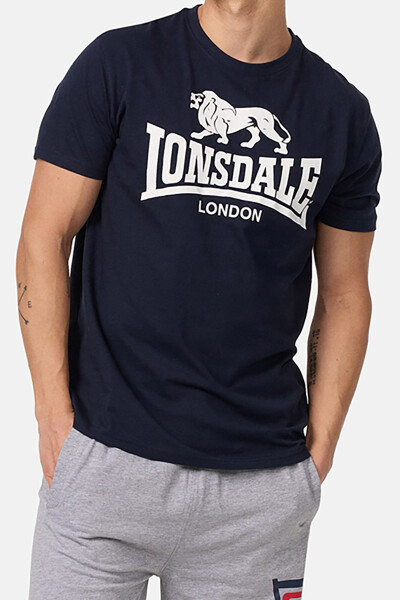 Lonsdale Logo T-Shirt Navy