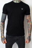 Fred Perry Ringer T-Shirt Black White L