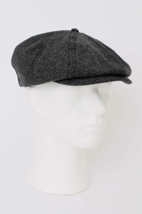 Brixton Brood Cap Grey/Black L