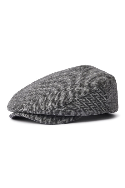 Brixton Cap Hooligan Grey/Black Herringbone