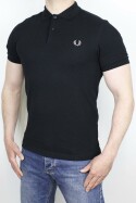 Fred Perry Polo Shirt Black Chrome