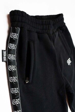 True Rebel Sweatpants Taped Black