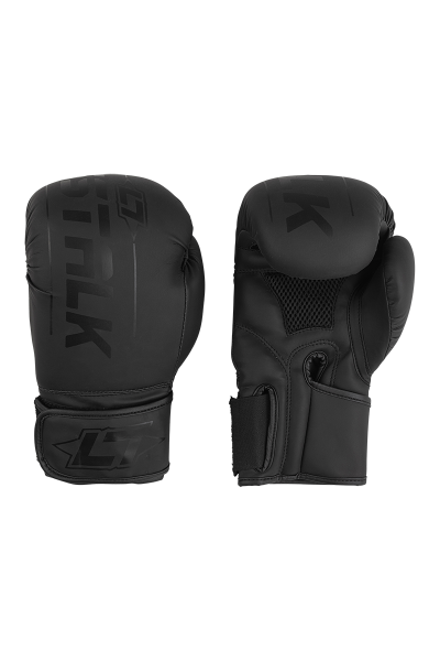 Less Talk Athletics Boxing Gloves Vegan Black