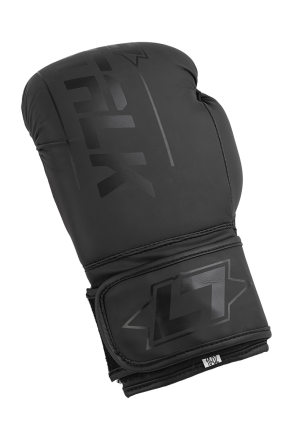 Less Talk Athletics Boxing Gloves Vegan Black