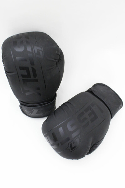 Less Talk Athletics Boxing Gloves Vegan Black 12oz