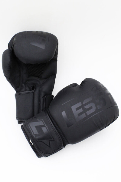 Less Talk Athletics Boxing Gloves Vegan Black 12oz