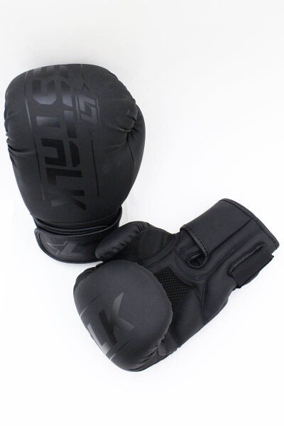 Less Talk Athletics Boxing Gloves Vegan Black 12oz