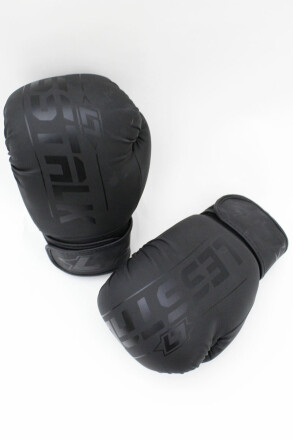 Less Talk Athletics Boxing Gloves Vegan Black 12oz