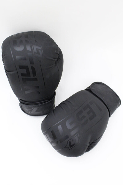 Less Talk Athletics Boxing Gloves Vegan Black 16oz