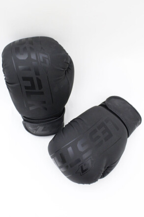 Less Talk Athletics Boxing Gloves Vegan Black 16oz