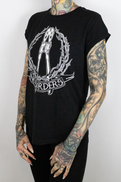 True Rebel Ladies Shirt No Borders Black