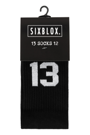 Sixblox. Socks 1312 Black White EU43-46
