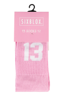 Sixblox. Socks 1312 Pink White EU43-46