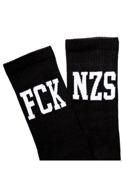 True Rebel Socks FCK NZS Black