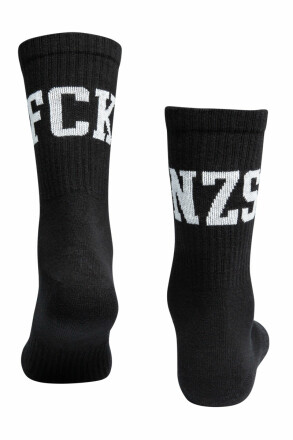 True Rebel Socks FCK NZS Black