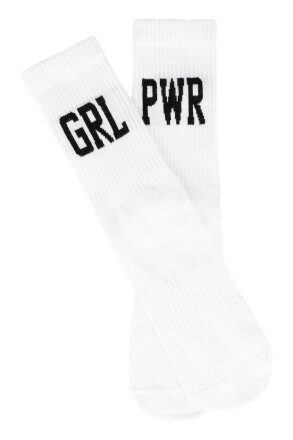 Sixblox. Socks GRL PWR White Black