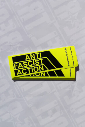 Sticker AFA (DinA7 long, 25 Stck) Neon Yellow