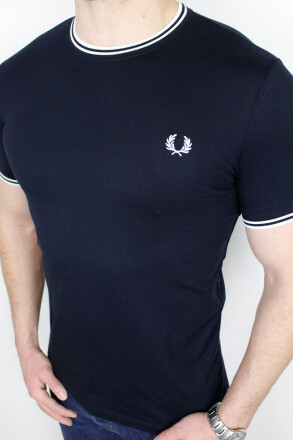 Fred Perry T-Shirt Twin Tipped Navy M