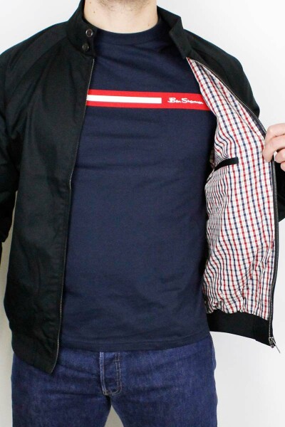 Ben Sherman Jacket Harrington Signature Black