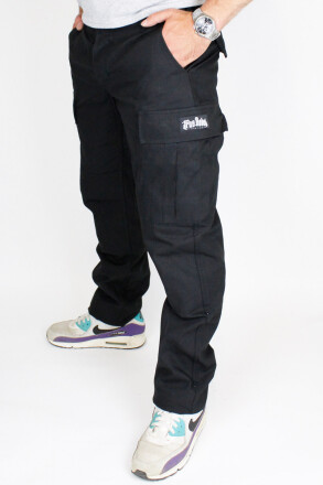 True Rebel Pants Cargo Black L