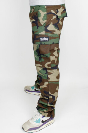 True Rebel Pants Cargo Camouflage S