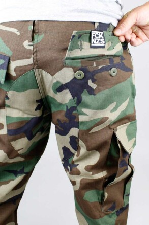 True Rebel Pants Cargo Camouflage XL