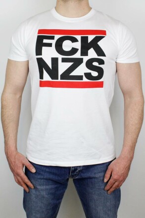 True Rebel Shirt FCK NZS White 3XL