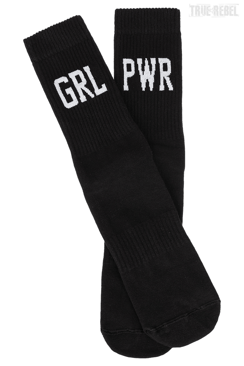 Sixblox. Socks GRL PWR Black White