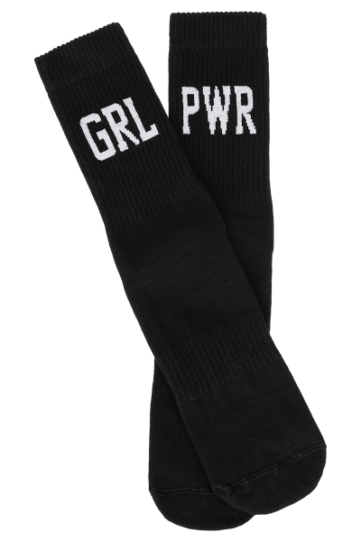 Sixblox. Socks GRL PWR Black White EU35-38