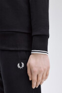Fred Perry Crew Neck Sweater Black White