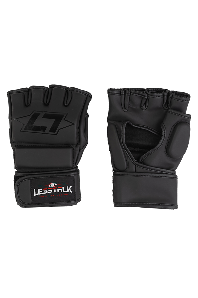 Less Talk Athletics MMA Gloves Vegan Black