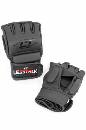 Less Talk Athletics MMA Gloves Vegan Black XL