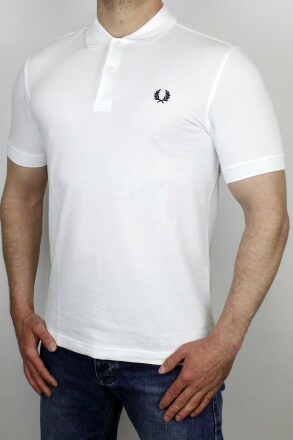 Fred Perry Polo Shirt White Black