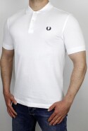 Fred Perry Polo Shirt White Black XL