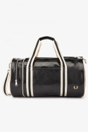 Fred Perry Classic Barrel Bag Black Ecru