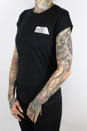 True Rebel Ladies Shirt AFA 2.0 Pocket Print Black