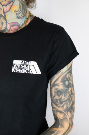True Rebel Ladies Shirt AFA 2.0 Pocket Print Black