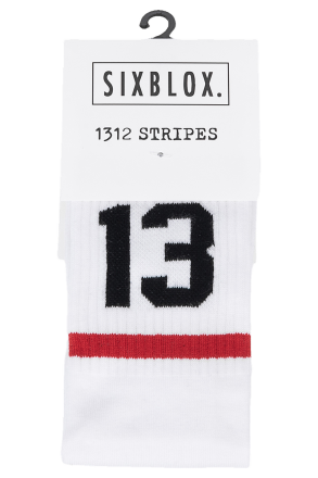 Sixblox. Socks 1312 Stripes White