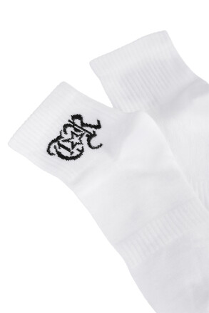 True Rebel Quarter Socks TR White