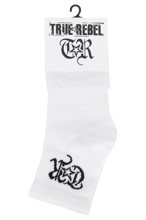 True Rebel Quarter Socks TR White