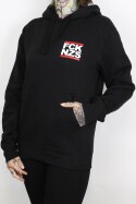 True Rebel Hoodie FCK NZS Pocket Print Black 4XL